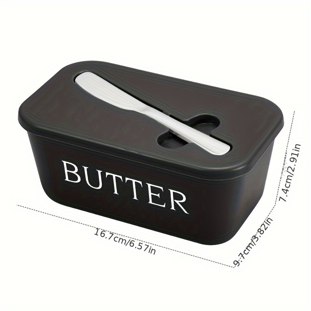 Simple Butter Container Box With Knife Restaurant Sealed Storage Box Butter Slicer Cheese Box With 4