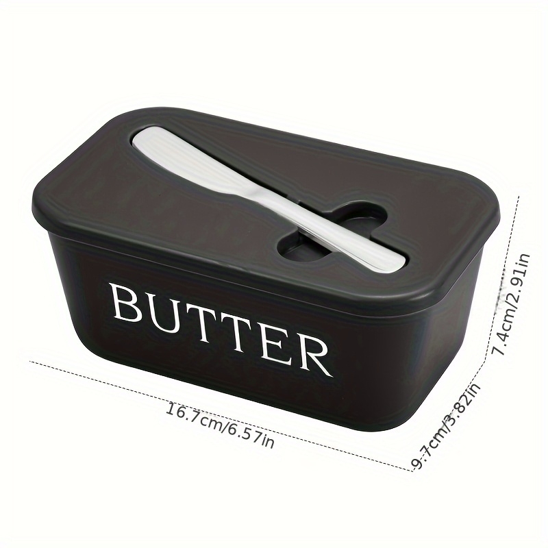 Simple Butter Container Box With Knife Restaurant Sealed Storage Box Butter Slicer Cheese Box With 4