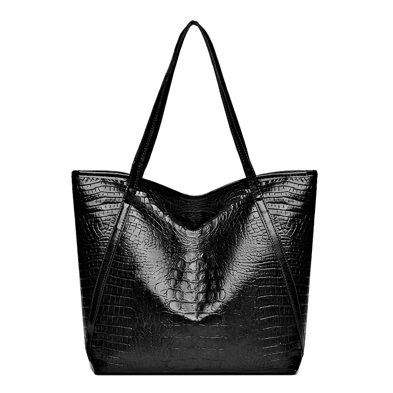 Retro Crocodile Pattern Womens Tote Bag Stylish Handbag Shoulder Bag Perfect For Work Commuting 6