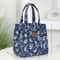 Brand New FloralPrinted Handbag Zippered Work Lunch Box With Aluminum Foil Insulation 5