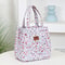 Brand New FloralPrinted Handbag Zippered Work Lunch Box With Aluminum Foil Insulation 8