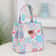 Brand New FloralPrinted Handbag Zippered Work Lunch Box With Aluminum Foil Insulation 9