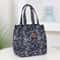 Brand New FloralPrinted Handbag Zippered Work Lunch Box With Aluminum Foil Insulation 7