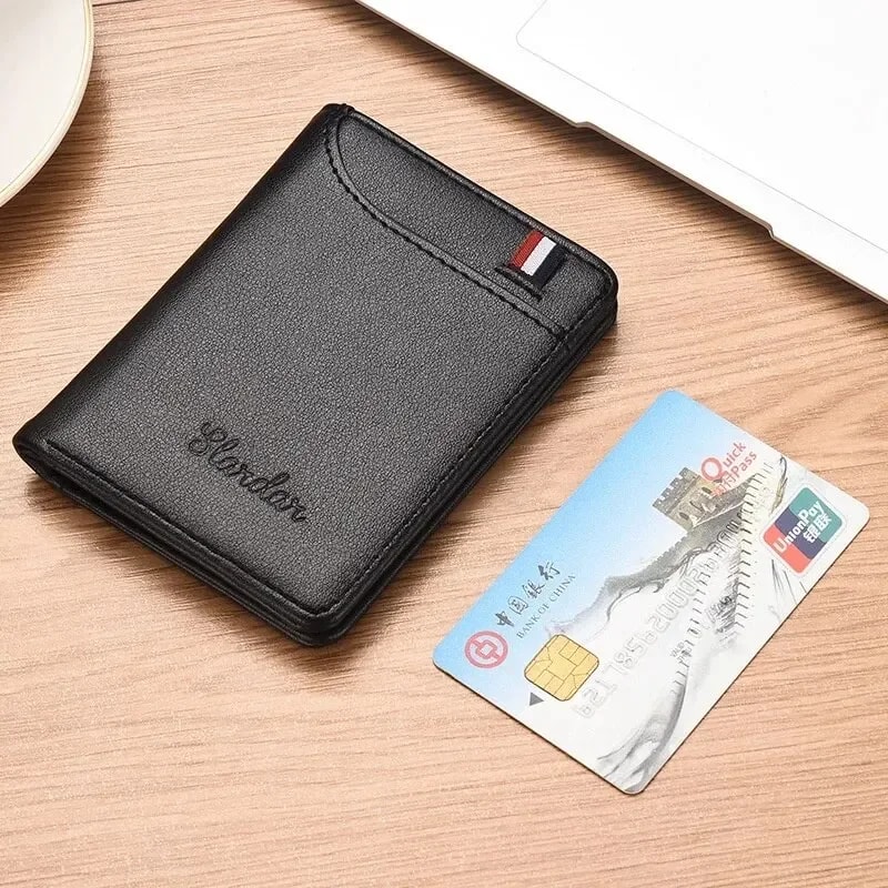 UltraThin Mens Fashion Wallet Personalized Vertical Soft Wallet For Students 4