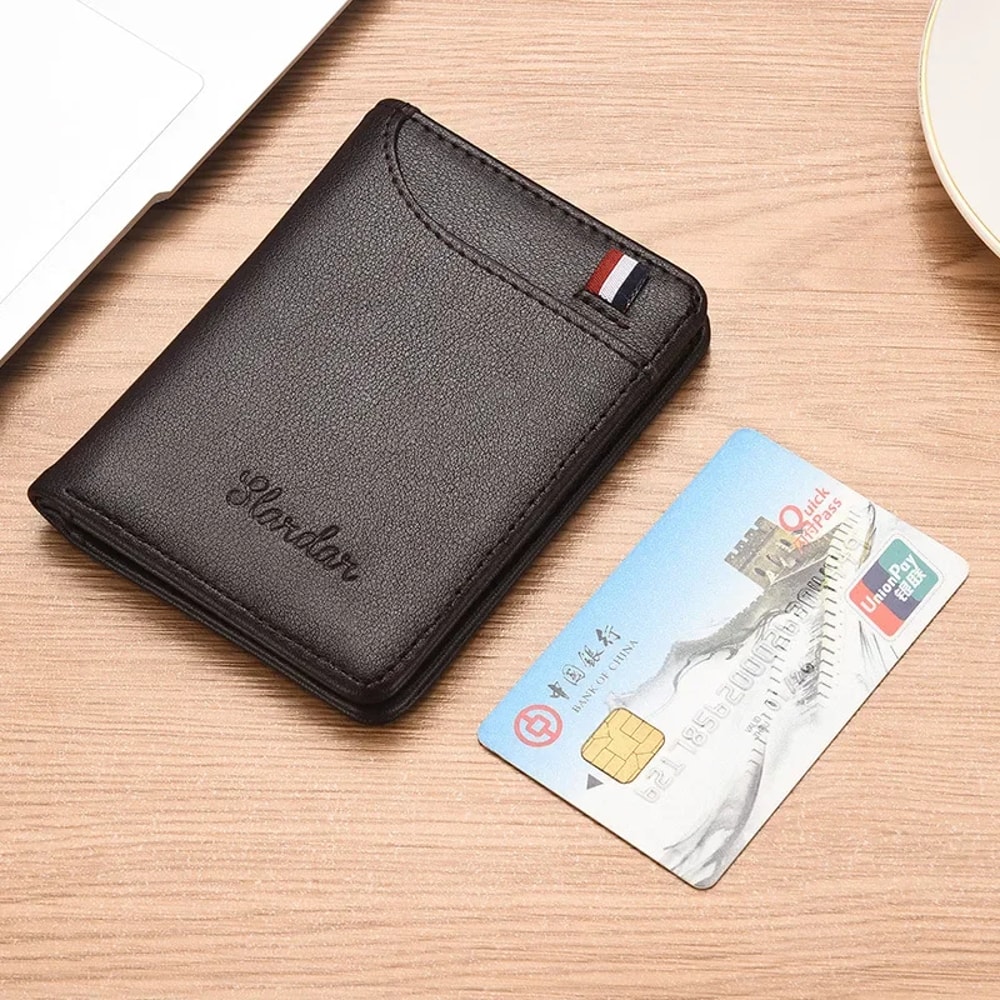 UltraThin Mens Fashion Wallet Personalized Vertical Soft Wallet For Students 5