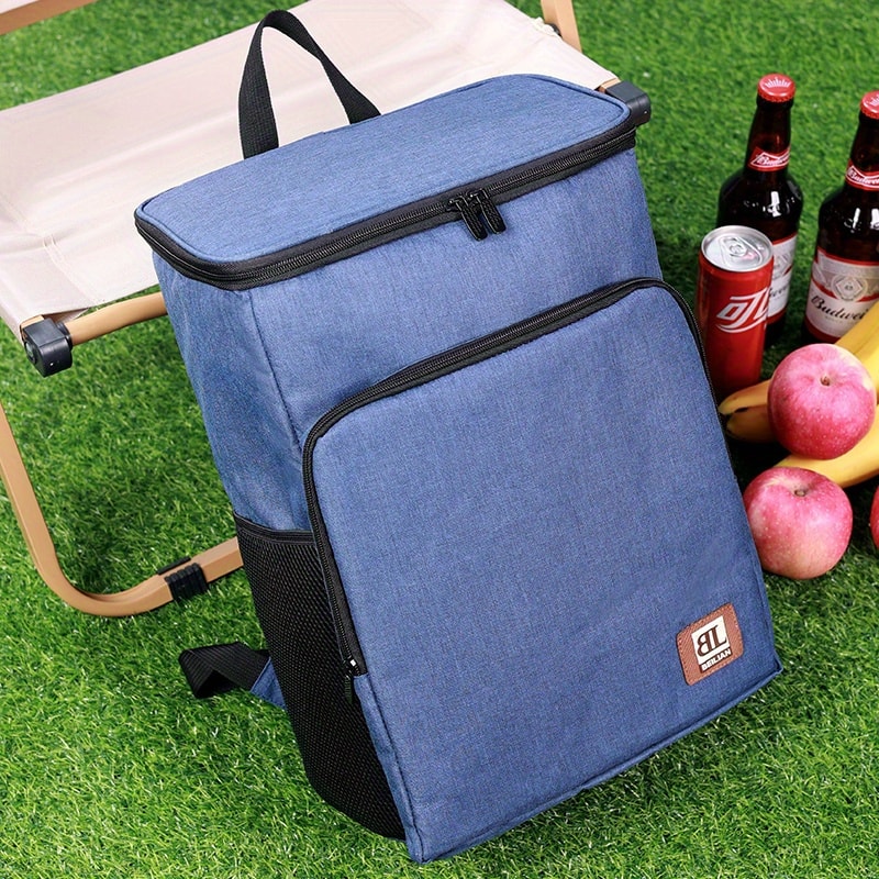 Waterproof Oxford Fabric Large Insulated Lunch Backpack Cooler Bag Rectangular Travel Beer Cooler 6