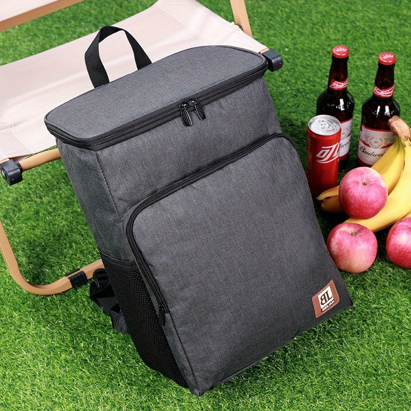 Waterproof Oxford Fabric Large Insulated Lunch Backpack Cooler Bag Rectangular Travel Beer Cooler 4