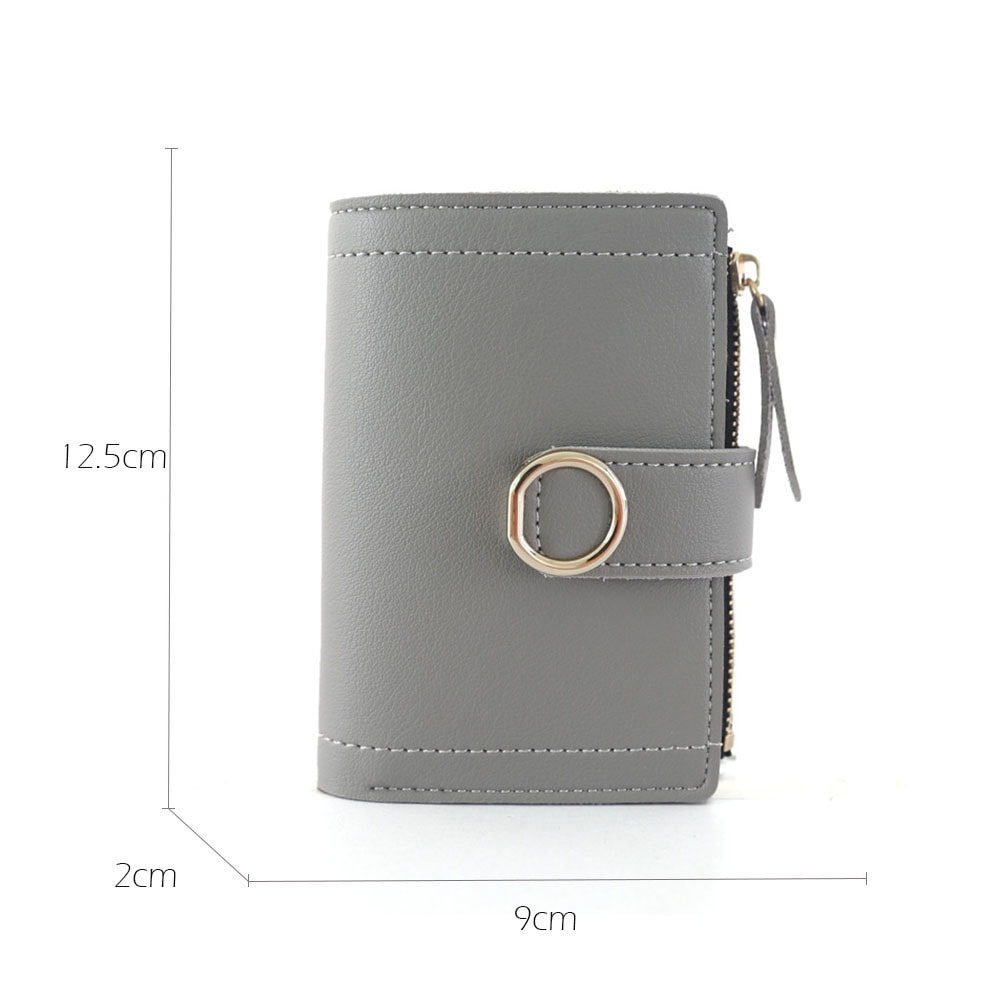 High Quality PU Wallets for Girls, Cute Female Coin Purse, Zipper Card Holder
