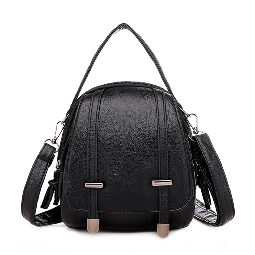 Vintage Fashion Crossbody Bag For Women MultiFunctional Soft PU Leather Small Shoulder Bag Female P 7