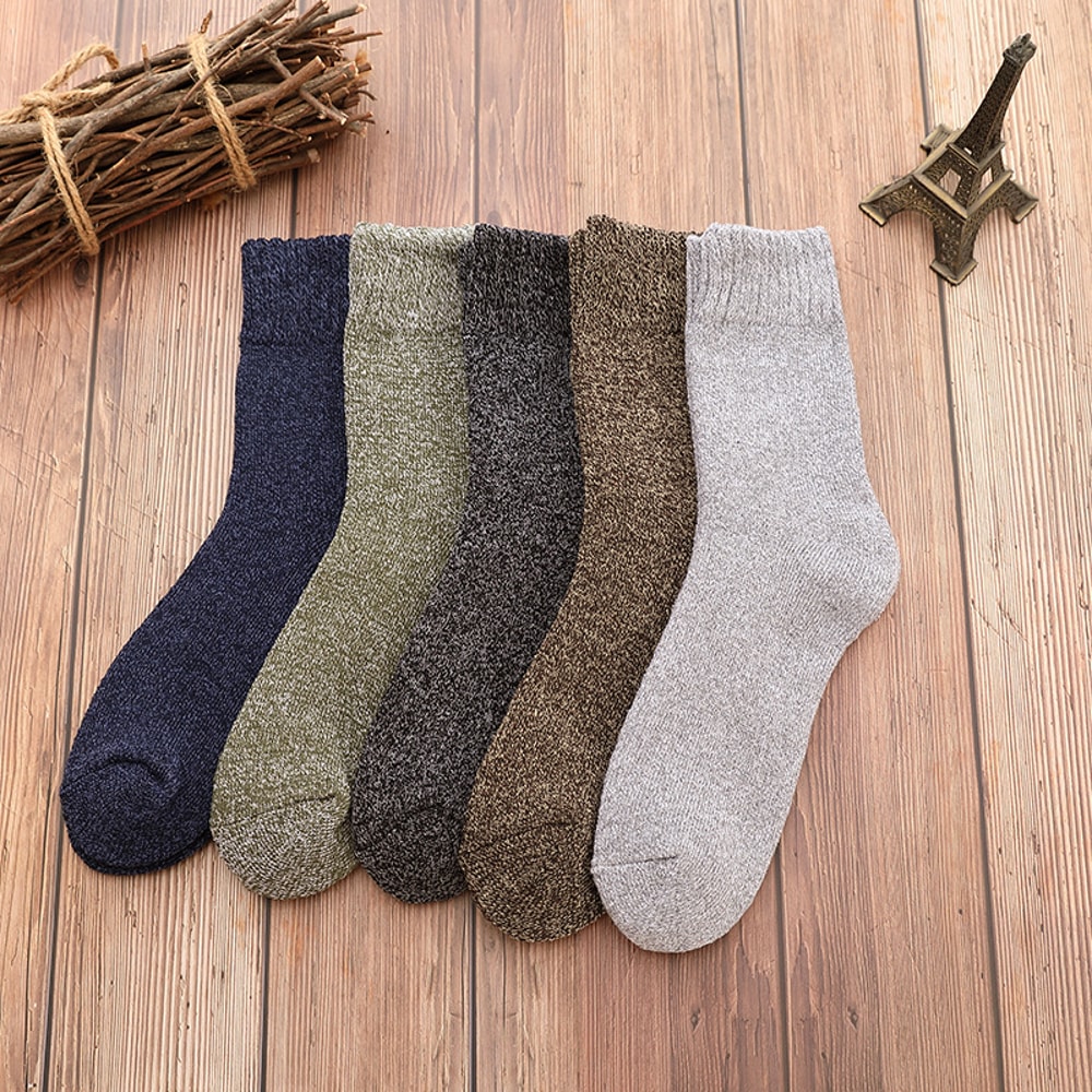 Warm Socks Men Thick Terry Socks Solid Socks Against Cold Snow For Male And Female 0