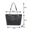 Soft Leather Tote Bag For Women Large Capacity Presbyopia Handbag With Hanging Accessories 4