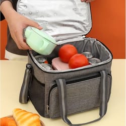 durable waterproof lunch bag, portable thermal food box, ice insulated oxford case