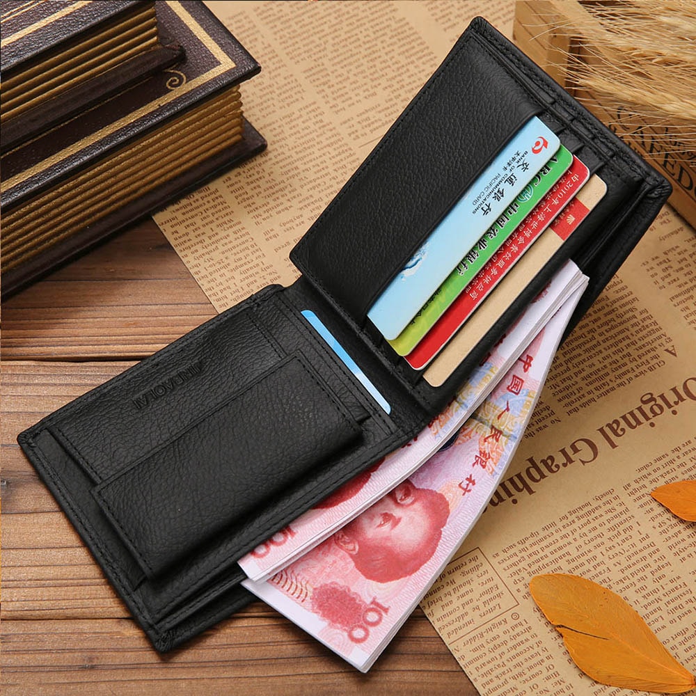 Simple Quality Male Wallets, Fashion Coin Pocket Card Holder for Men