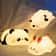 USB Rechargeable LED Night Lights Cute Sheep Panda Rabbit Silicone Bedside Decor For Kids 0