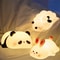 USB Rechargeable LED Night Lights Cute Sheep Panda Rabbit Silicone Bedside Decor For Kids 0