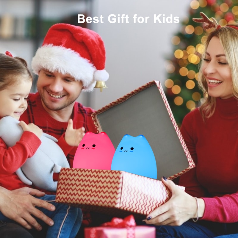 Cat Baby Night Lamp Touch Activated Eye Protection Bedside Light For Kids 4