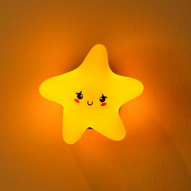 Rechargeable LED Star Cloud Silicone Night Light, Nursery Wall Lamp for Baby Bedroom Decor