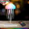 Rechargeable RGB Gradient Jellyfish Night Light With Remote Control Bedside Lamp For Christmas Gift 0