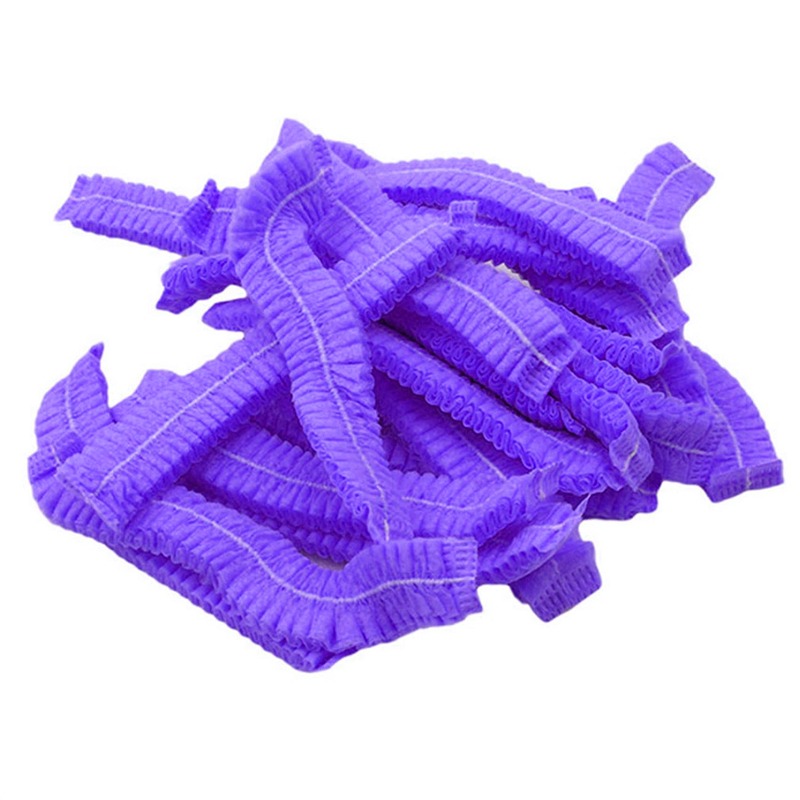 Non Woven Fabric Makeup Hair Net Caps Disposable Sterile Chef Hats Dust Strip For Bathroom Supplies 8