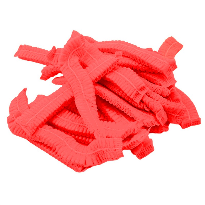 Non Woven Fabric Makeup Hair Net Caps Disposable Sterile Chef Hats Dust Strip For Bathroom Supplies 9