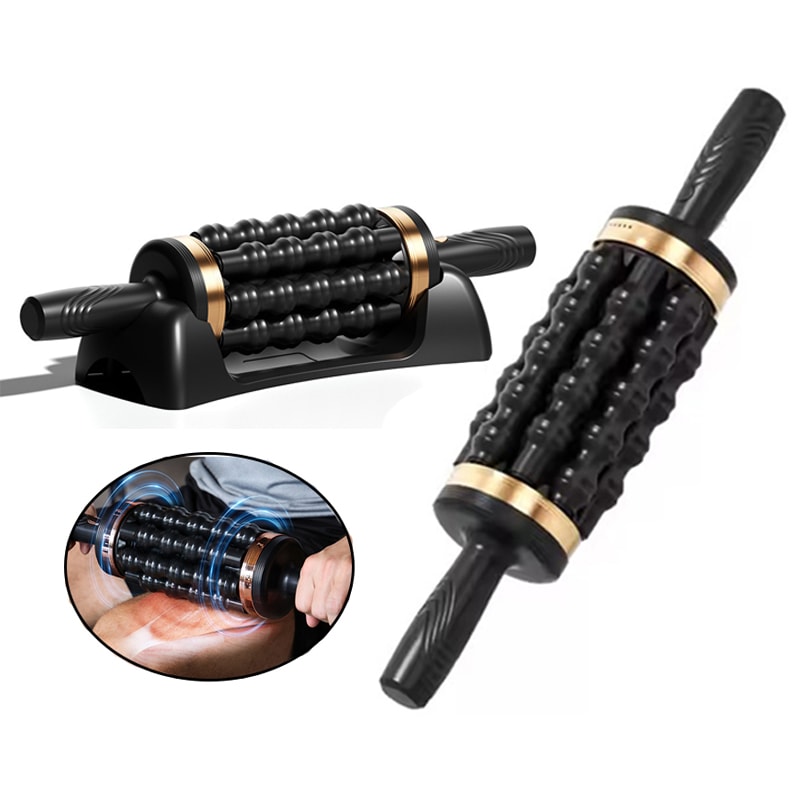 Hand Held Massager for Muscles, Rolling Percussive Massager, Powered Muscle Roller for Whole Body Relief