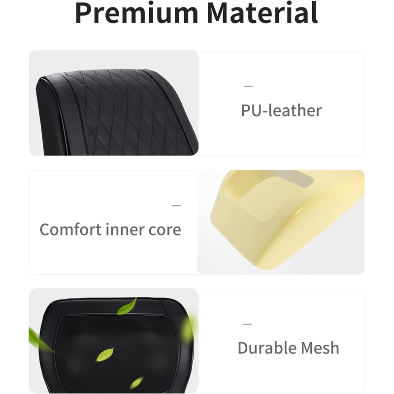 3D Kneading Back Massager With Heat Massage Pillow For Neck Shoulder Back Leg Pain Relief Perfect G 5