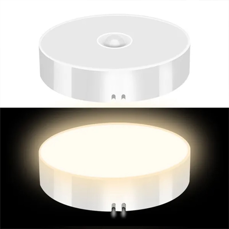 USB Rechargeable PIR Motion Sensor LED Night Lamp Wardrobe Lamp For Staircase Wireless Closet Light 6