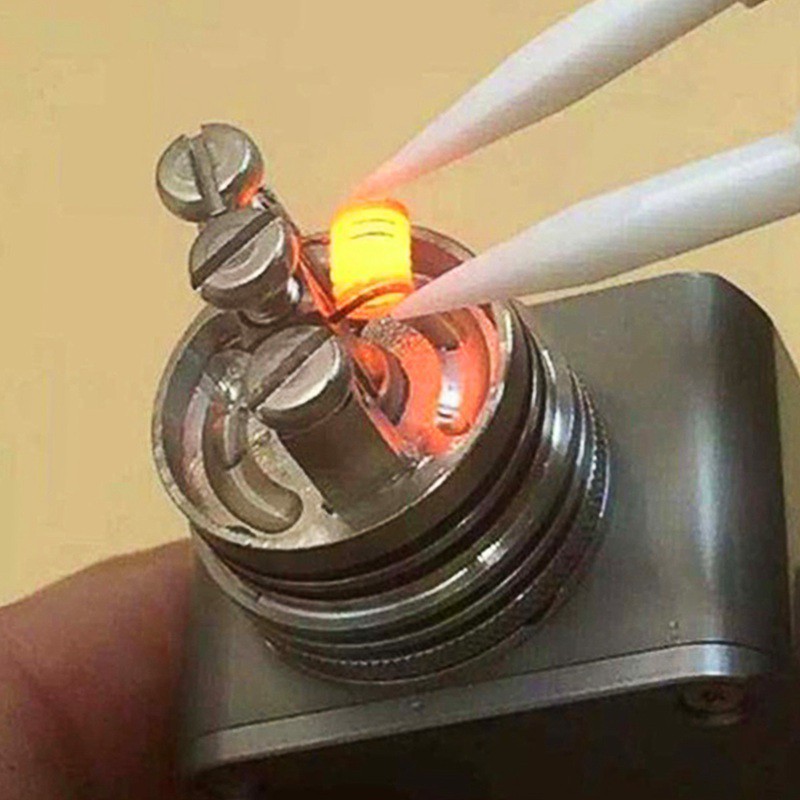 Pointed Tip Ceramic Tweezers Stainless Steel Handle Heat Resistant DIY Multifunctional Screwdriver 5