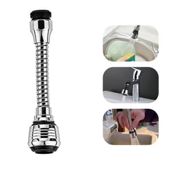 water-saving kitchen faucet sprinkler, stainless steel rotating splash proof spray extender