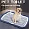 Reusable Dog Potty Trainer Tray With Removable Net Plastic Pee Pad Holder For Potty Training 0