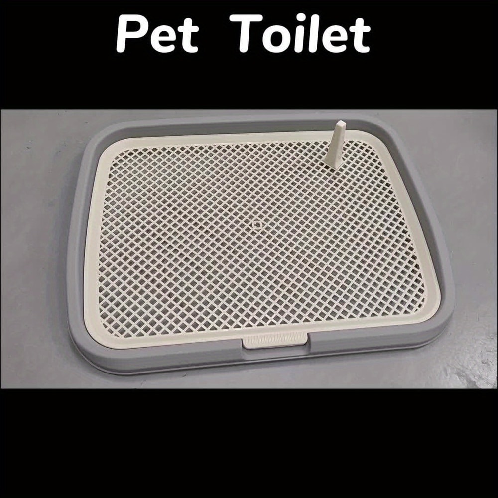 Reusable Dog Potty Trainer Tray With Removable Net Plastic Pee Pad Holder For Potty Training 3