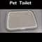 Reusable Dog Potty Trainer Tray With Removable Net Plastic Pee Pad Holder For Potty Training 3