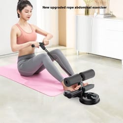 abdominal muscle exerciser with resistance bands, home gym sit-up aid for pelvic and core training