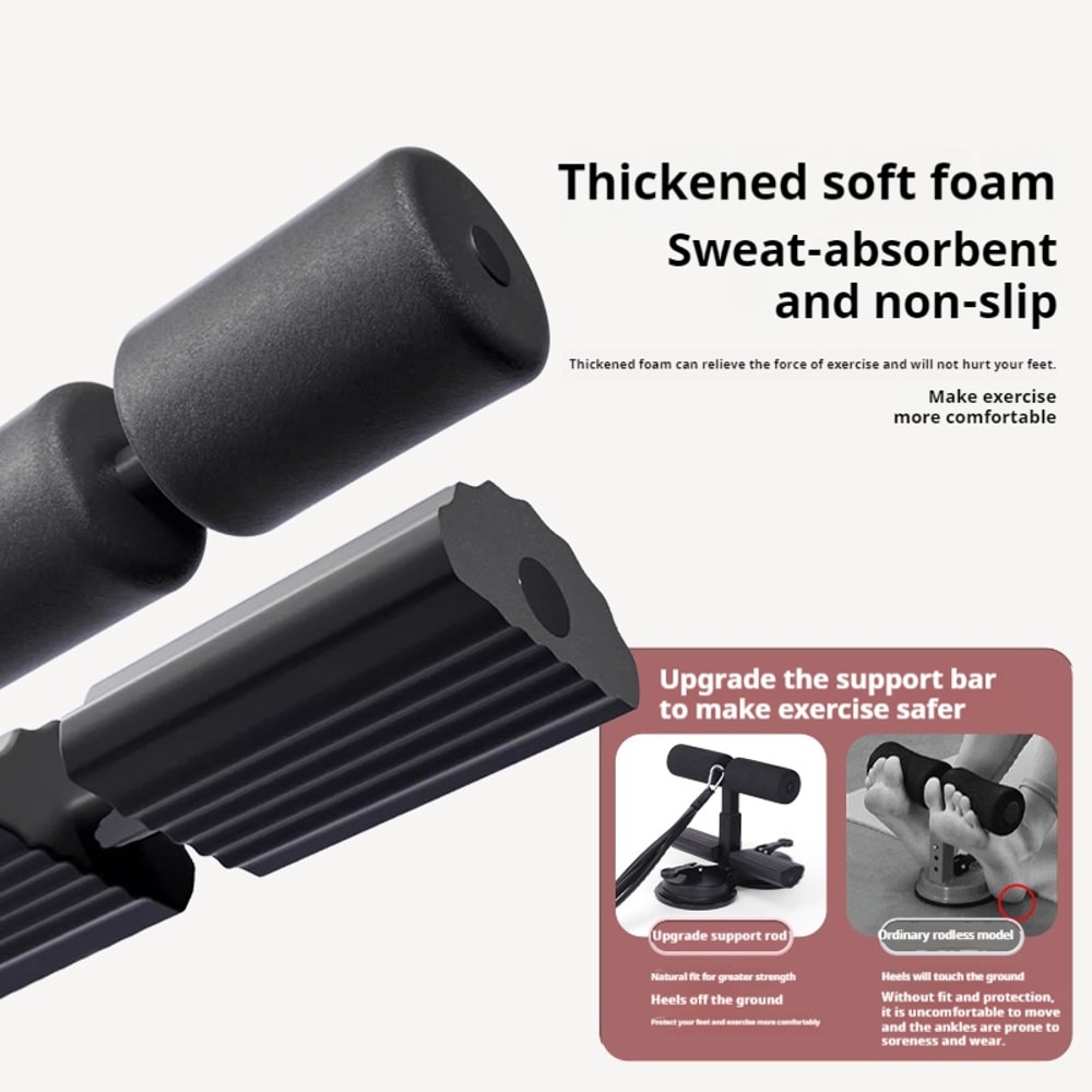 Abdominal Muscle Exerciser With Resistance Bands Home Gym Situp Aid For Pelvic And Core Training 2