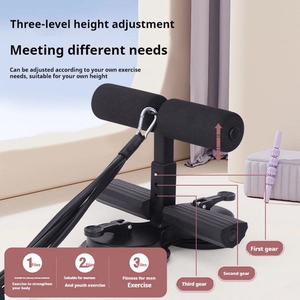 Abdominal Muscle Exerciser With Resistance Bands Home Gym Situp Aid For Pelvic And Core Training 4