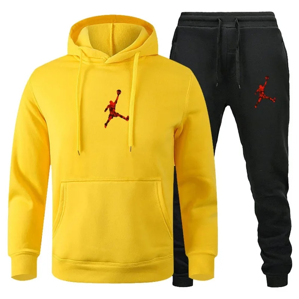Fashionable AutumnWinter Mens Jogging Fitness Sportswear Set LongSleeved Sweatshirt Or Casual Pants 2
