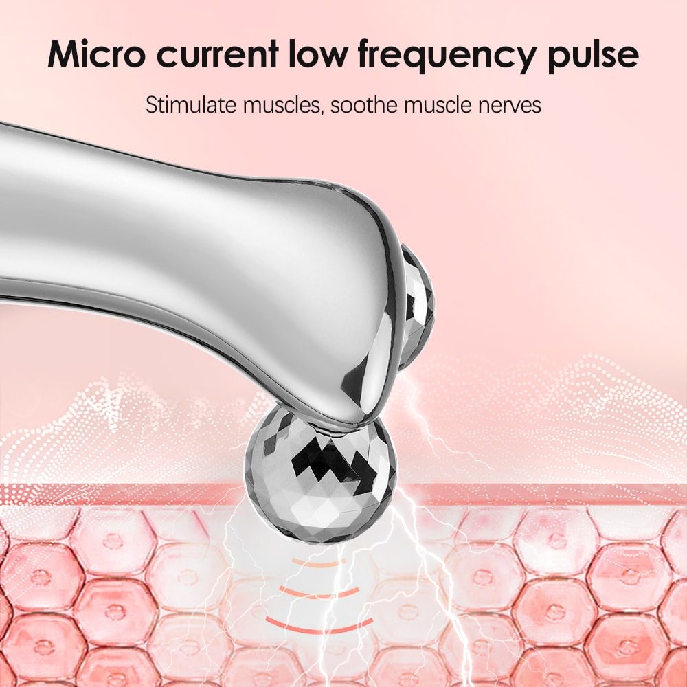 Electric Facial Slimming Roller Microcurrent Face Lift And Skin Tightening Massager 1