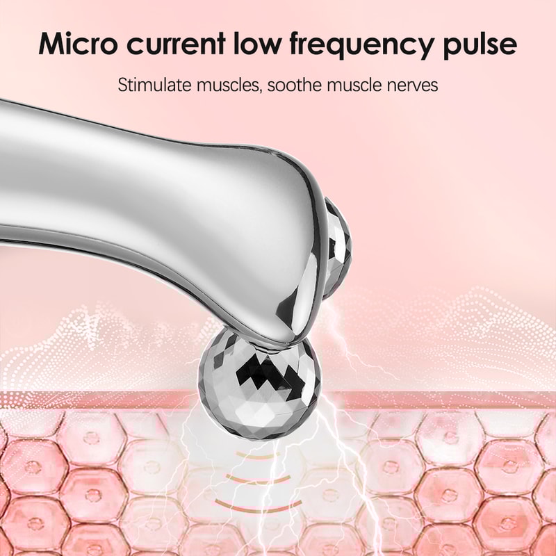 Electric Facial Slimming Roller Microcurrent Face Lift And Skin Tightening Massager 1