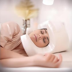 memory foam face pillow for anti-aging & wrinkle prevention