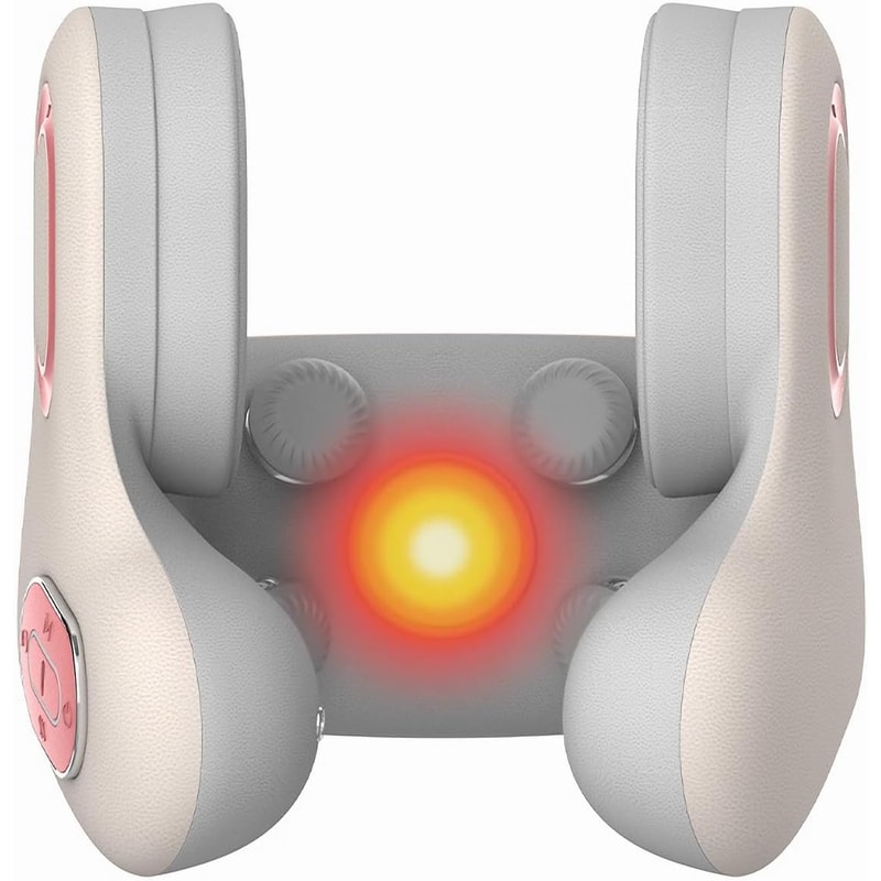 Wireless Neck Massager with Heat and Bluetooth Relaxing Neck Pillow Massager