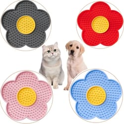 sunflower dog lick mat silicone slow feeder mat for cats and dogs