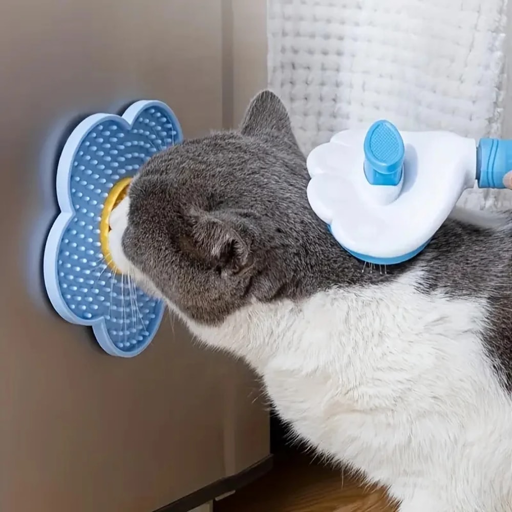 Sunflower Dog Lick Mat Silicone Slow Feeder Mat For Cats And Dogs 3