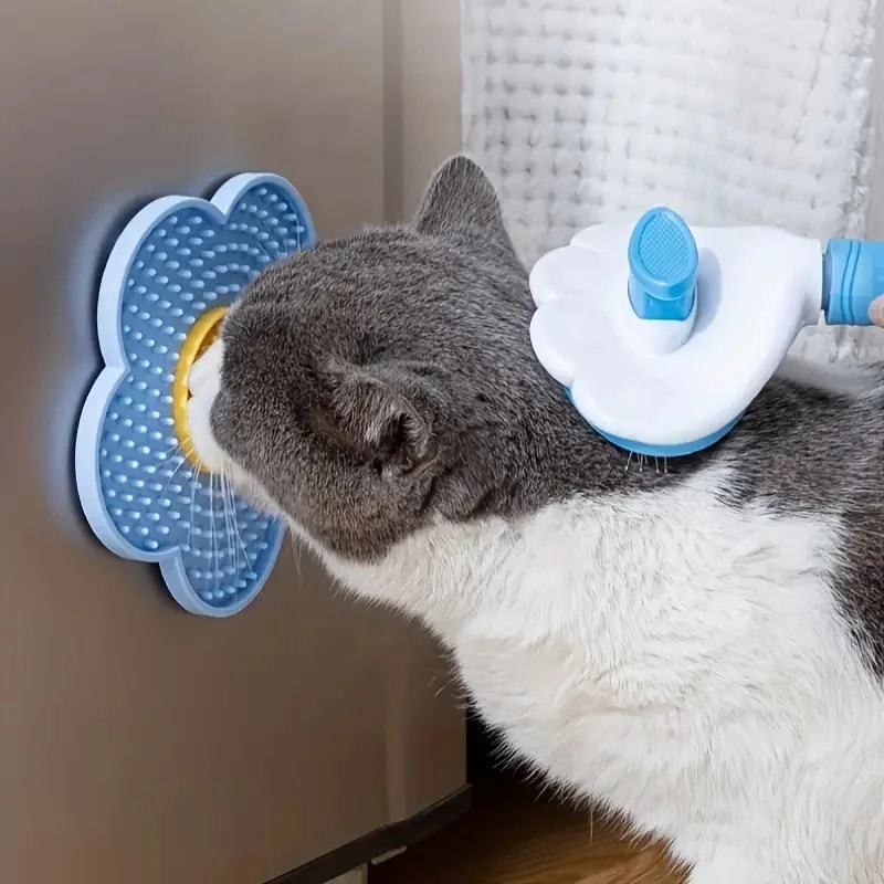 Sunflower Dog Lick Mat Silicone Slow Feeder Mat For Cats And Dogs 3