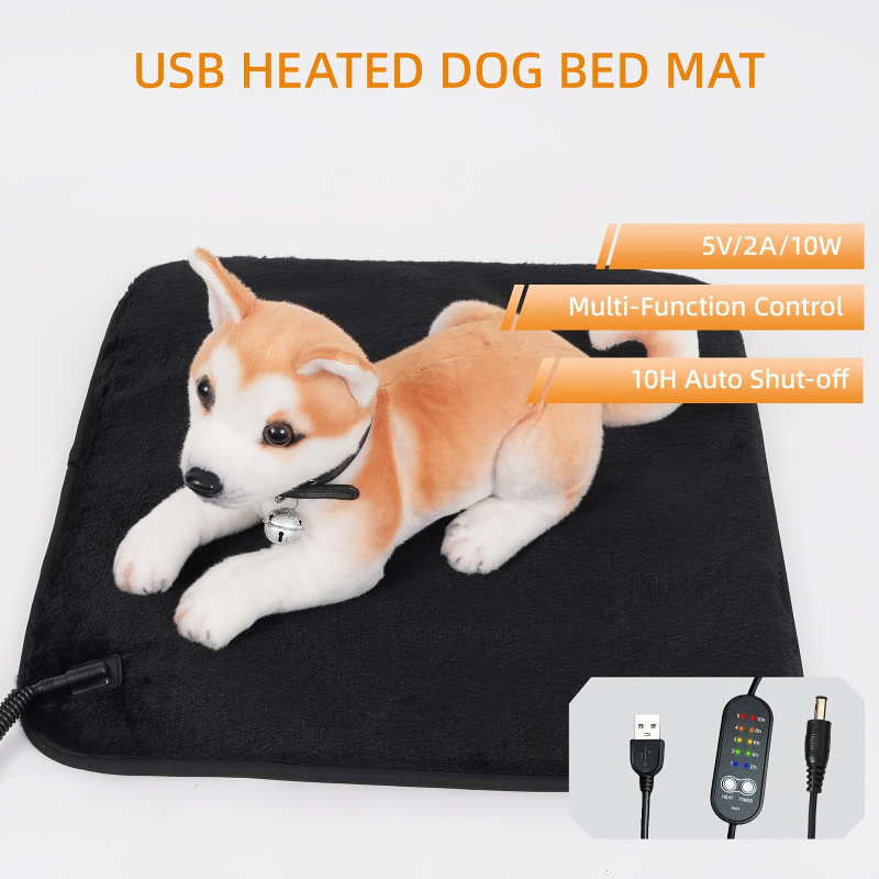 Pet Heated Electric Blanket for Small Dogs & Cats, USB Constant Temperature Heater