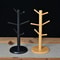 Bamboo Mug Rack with 6 Hooks, Tree-Shaped Coffee & Tea Cup Holder
