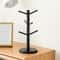 Bamboo Mug Rack with 6 Hooks, Tree-Shaped Coffee & Tea Cup Holder