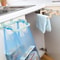 Plastic Door Back Garbage Bag Rack Kitchen Cabinet Hanger SpaceSaving Storage Hook For Bags Cloth 3