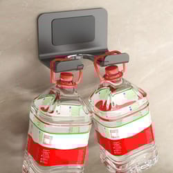 space aluminum wall mounted hair dryer holder, punch-free storage rack