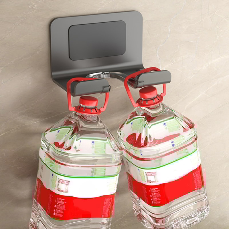 Space Aluminum Wall Mounted Hair Dryer Holder PunchFree Storage Rack 0