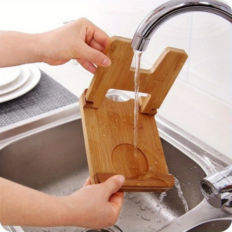 EcoFriendly Bamboo Lid Holder For Kitchen Storage Multifunctional Pot Lid Organizer 2